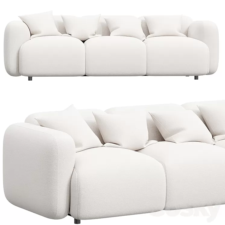 Swell Sofa 3 seater 3D Model Swell Sofa 3 seater 3D Model
