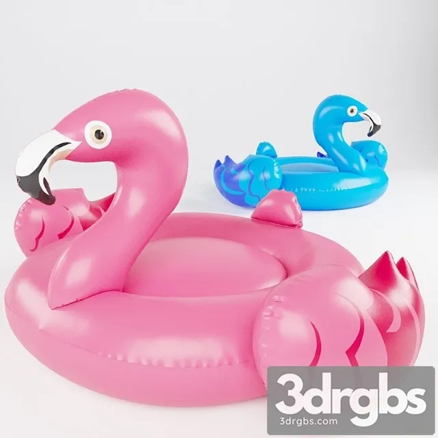 Swimming Flamingo 3D Model Download