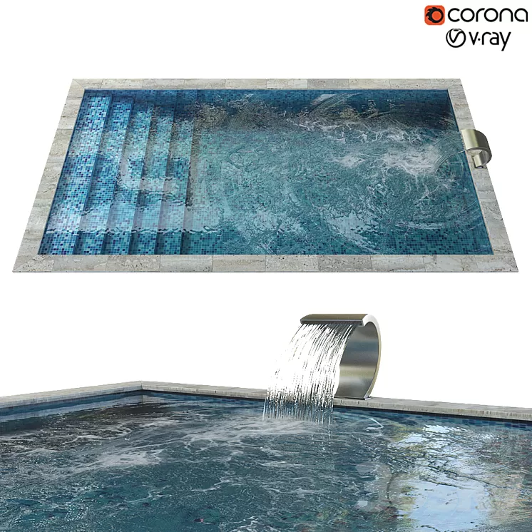 Swimming pool 010 3D Model Swimming pool 010 3D Model