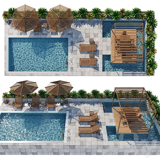 Swimming pool 3D Model