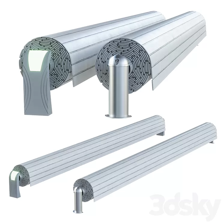 Swimming pool rollets 3D Model Swimming pool rollets 3D Model