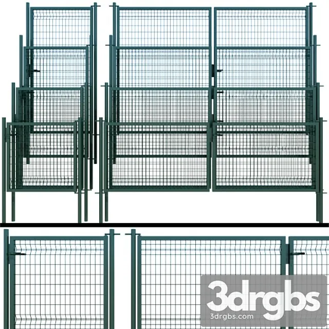 Swing Gates Wicket 3D Model Download Swing Gates Wicket 3D Model Download
