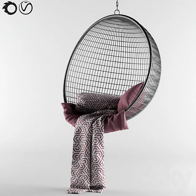 Swing hanging chair 3D Model