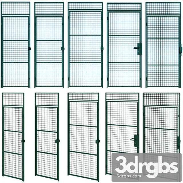 Swing Metal Metal Door 3D Model Download Swing Metal Metal Door 3D Model Download