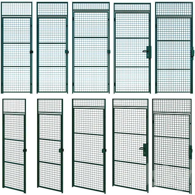 Swing metal metal door 3D Model Swing metal metal door 3D Model