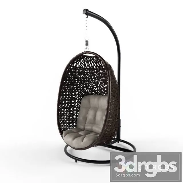 Swing Relaxation Chair Black 3D Model Download Swing Relaxation Chair Black 3D Model Download