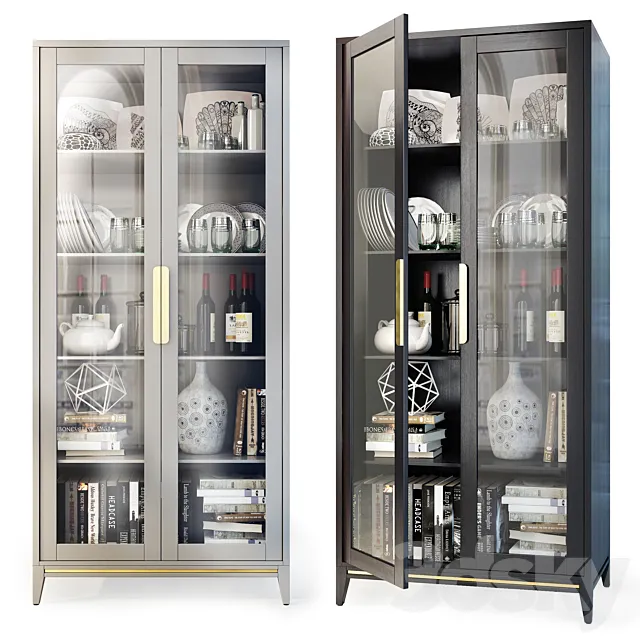 Swing wardrobe _ showcase Dexter. Cabinet _ showcase by Metner 3D Model
