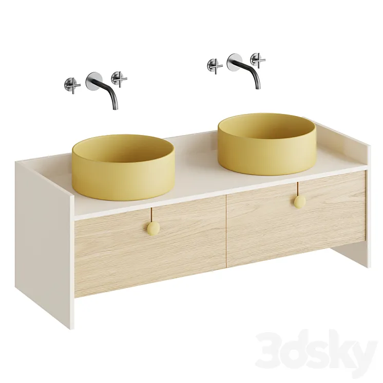 SWING | Washbasin furniture 3D Model Free Download