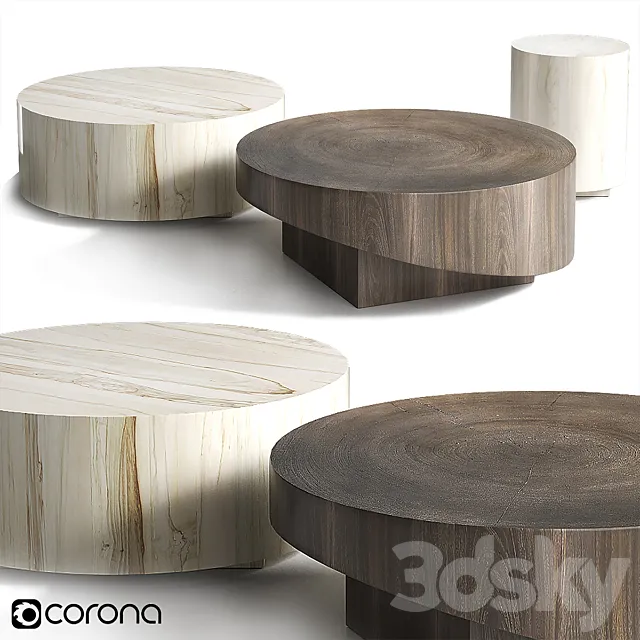 Swirled Drum & Cuna Reclaimed 3D Model