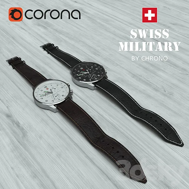 Swiss Watches 3D Model Swiss Watches 3D Model