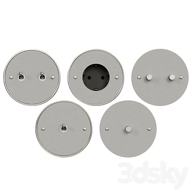Switches and socket Lartisan Sphere 3D Model Switches and socket Lartisan Sphere 3D Model