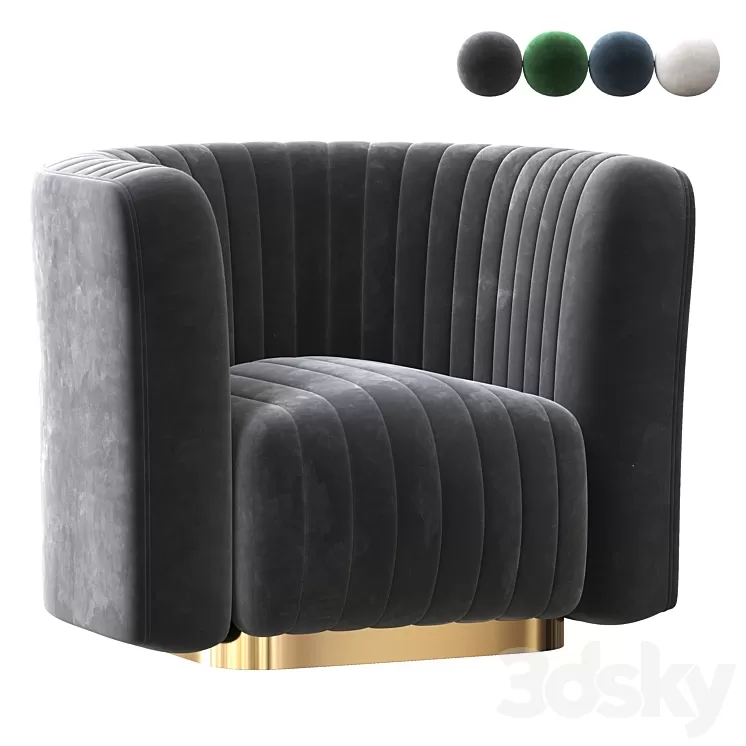 Swivel armchair garda 3D Model Swivel armchair garda 3D Model