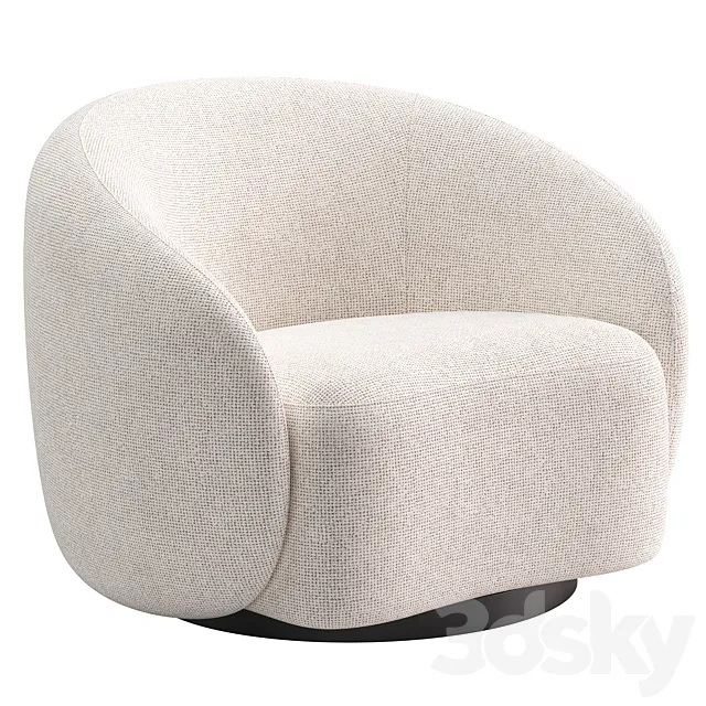 Swivel Chair Amore _ Eichholtz 3D Model