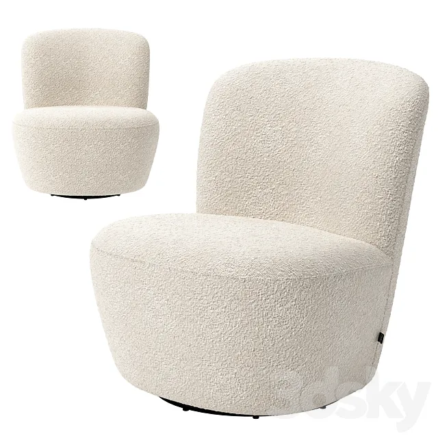 Swivel Chair Doria _ Eichholtz 3DModel Swivel Chair Doria _ Eichholtz 3DModel