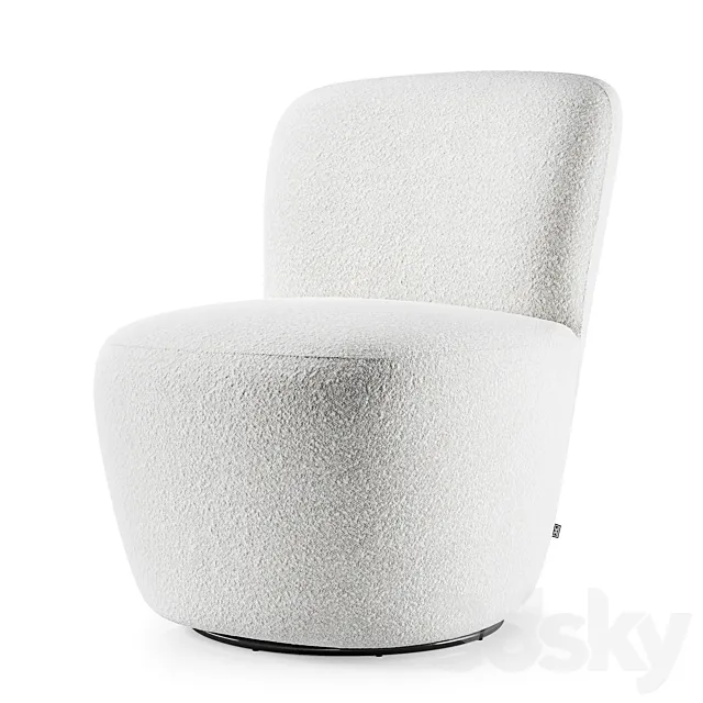 Swivel Chair Doria by Eichholtz 3DModel