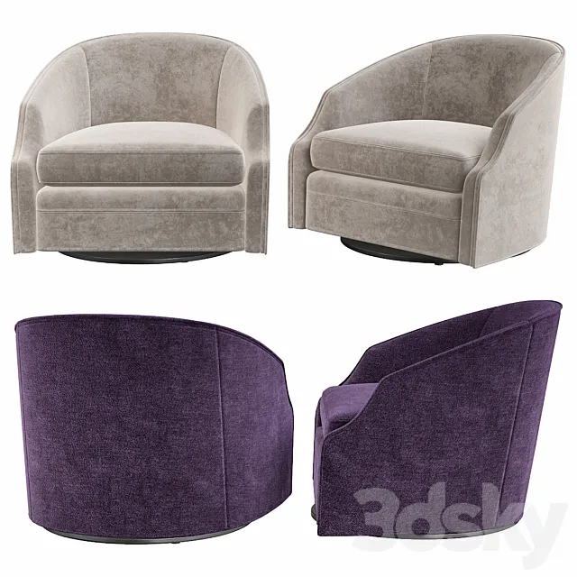 SWIVEL CHAIR GUSTAV – Eichholtz 3D Model