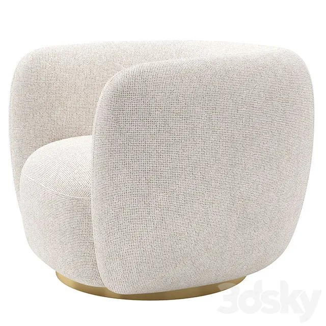 Swivel Chair Roxy Eichholtz 3D Model Swivel Chair Roxy Eichholtz 3D Model