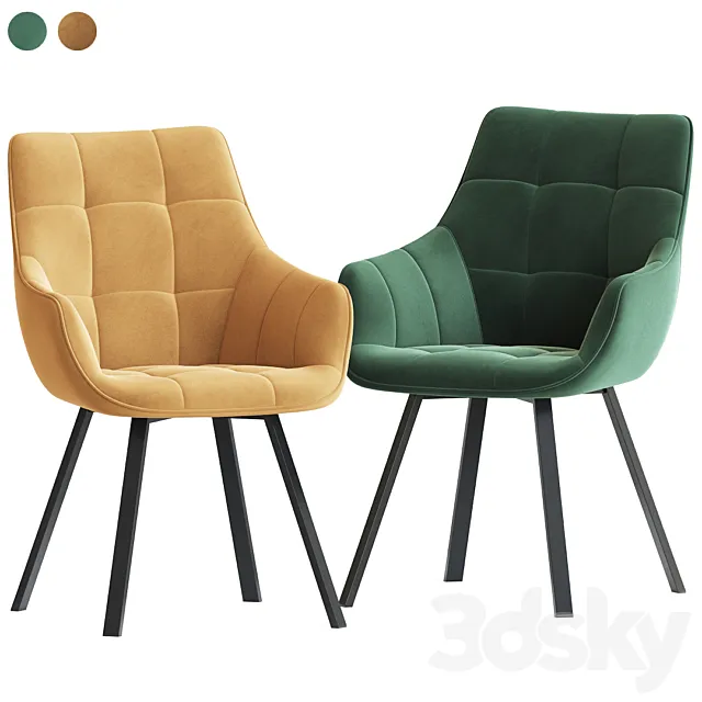 Swivel Dining Chair Emile Stulych 3D Model