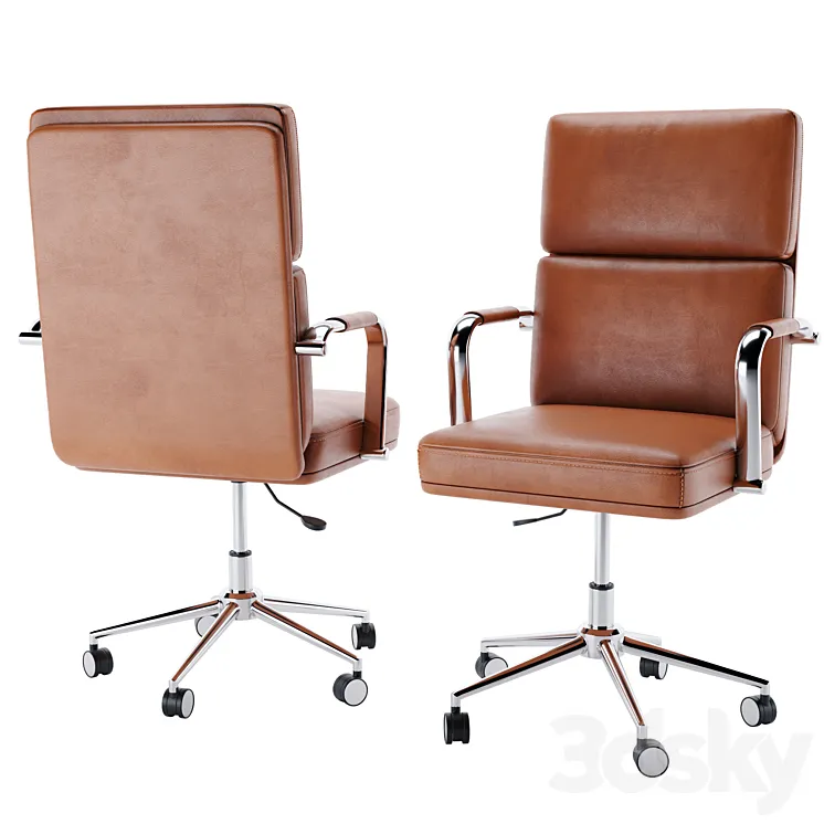 Swivel office chair 3D Model Free Download