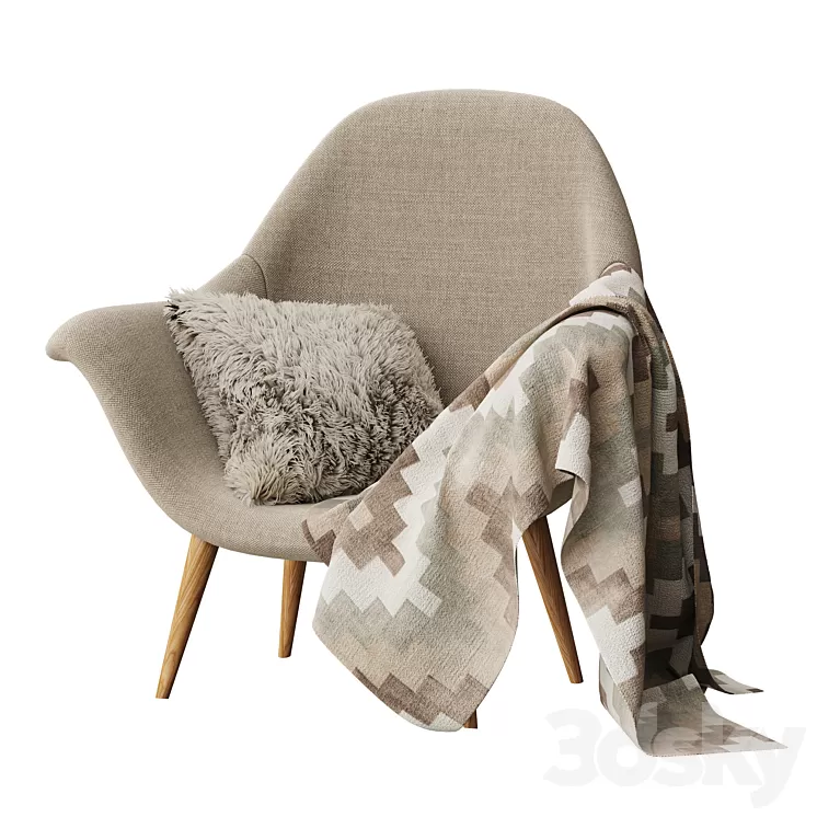 SWOON LOUNGE CHAIR 3D Model Free Download