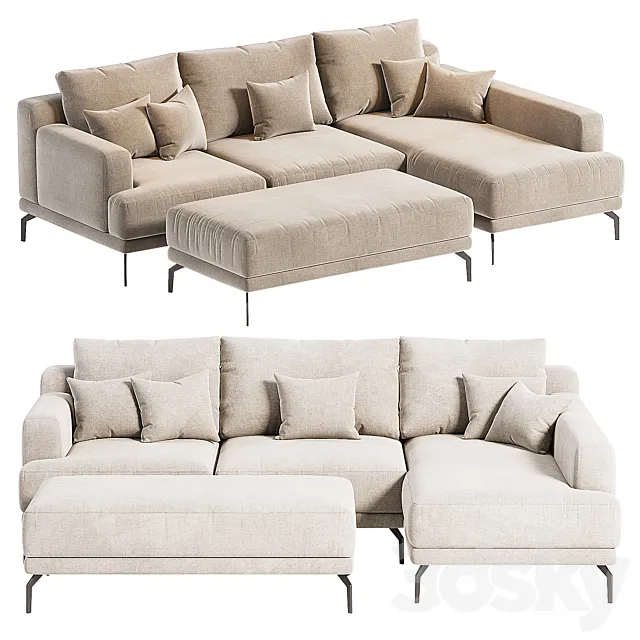 Sydney Corner Sofa 3D Model