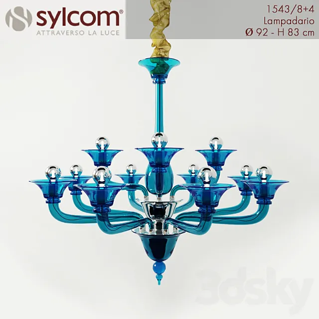 Sylcom chandelier 1543 3D Model Sylcom chandelier 1543 3D Model