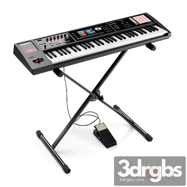 Synthesizer roland fa-06 3D Model Download