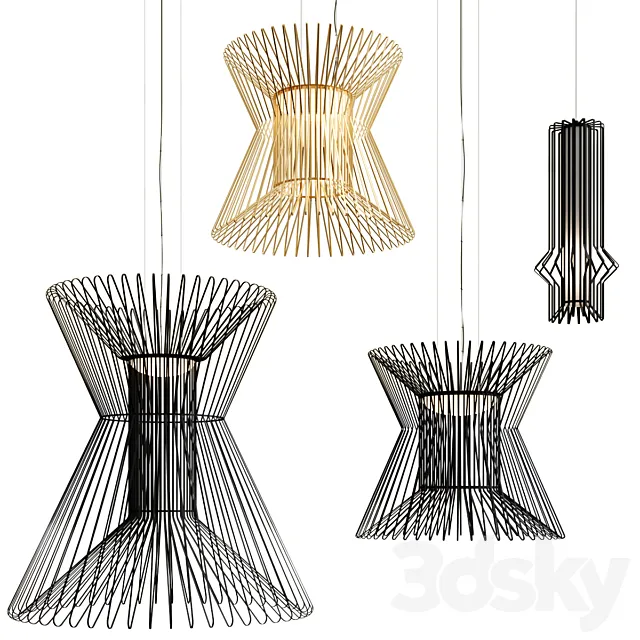 SYRMA pendant lamp collection 3D Model