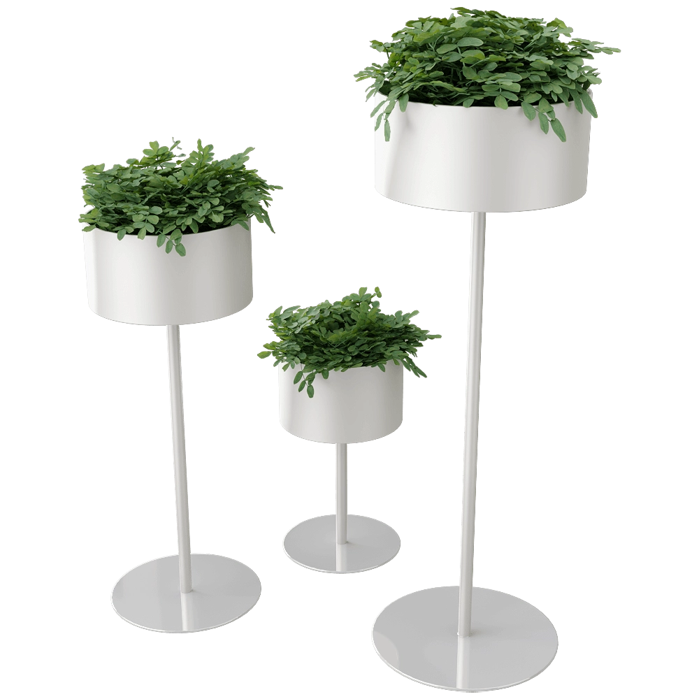 Systemtronic – Plant pots Green Cloud 3D Model