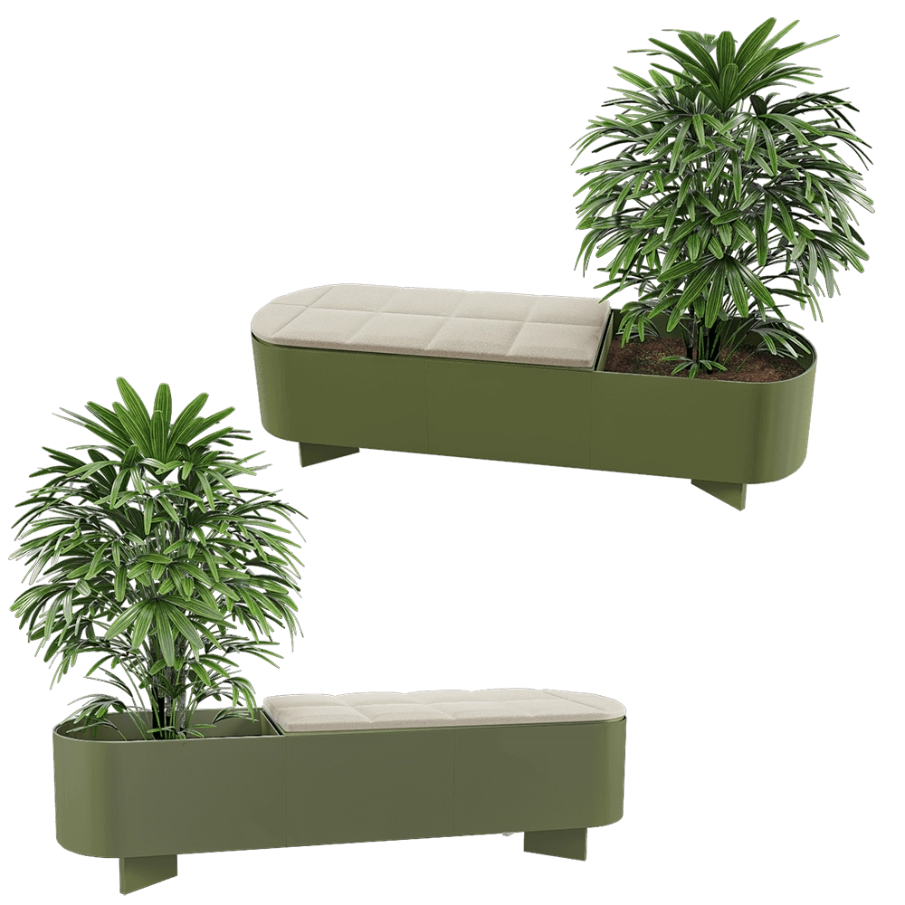 Systemtronic – Planter bench Croma M 3D Model