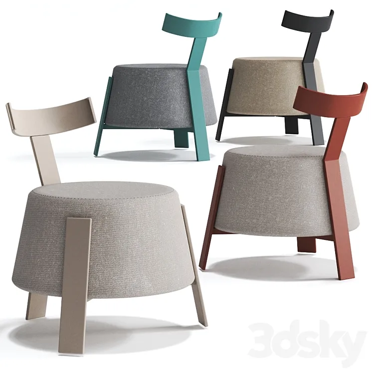 T Lounge Chair POINT by Gabriel Teixido 3D Model Free Download