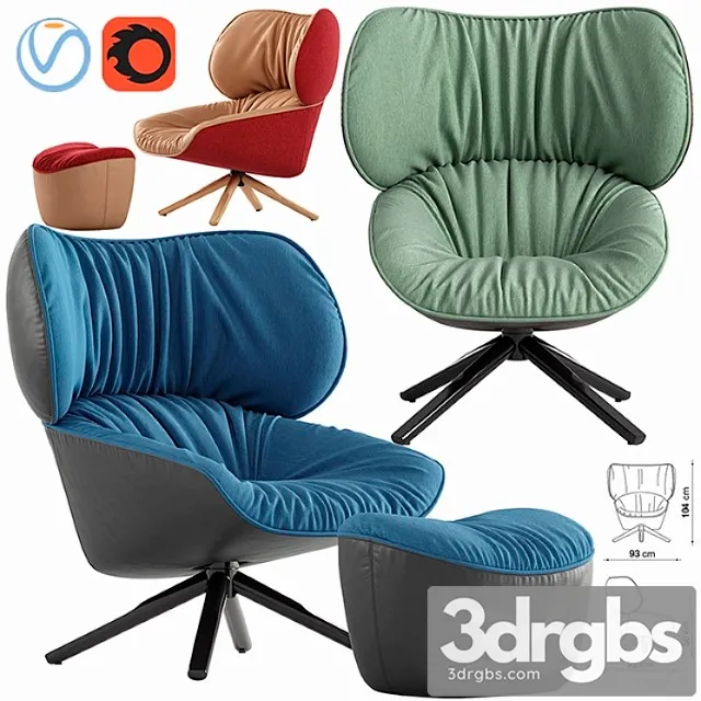 Tabano armchair 3D Model Download Tabano armchair 3D Model Download