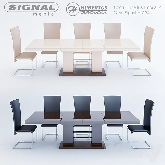 Table 2 Linosa Hubertus-meble Chair H-224 Signal 3DModel Table 2 Linosa Hubertus-meble Chair H-224 Signal 3DModel