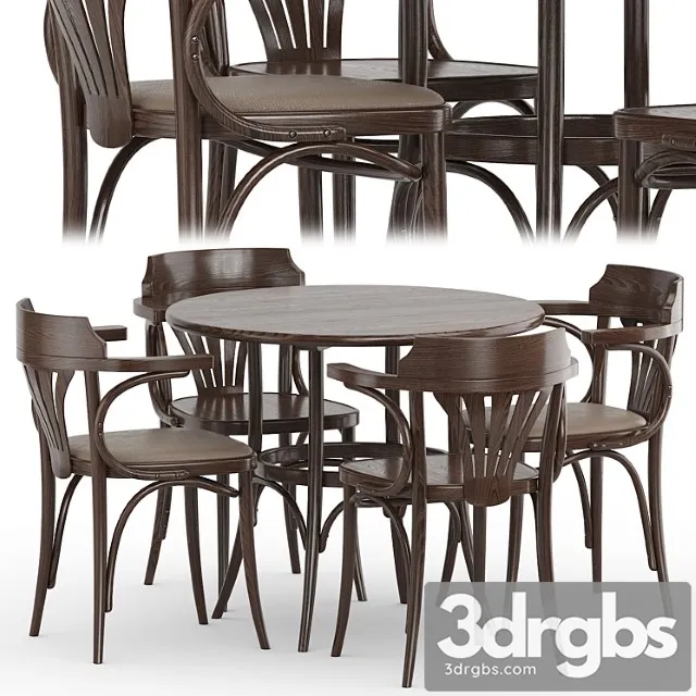 Table 252 armchair 25 2 3D Model Download
