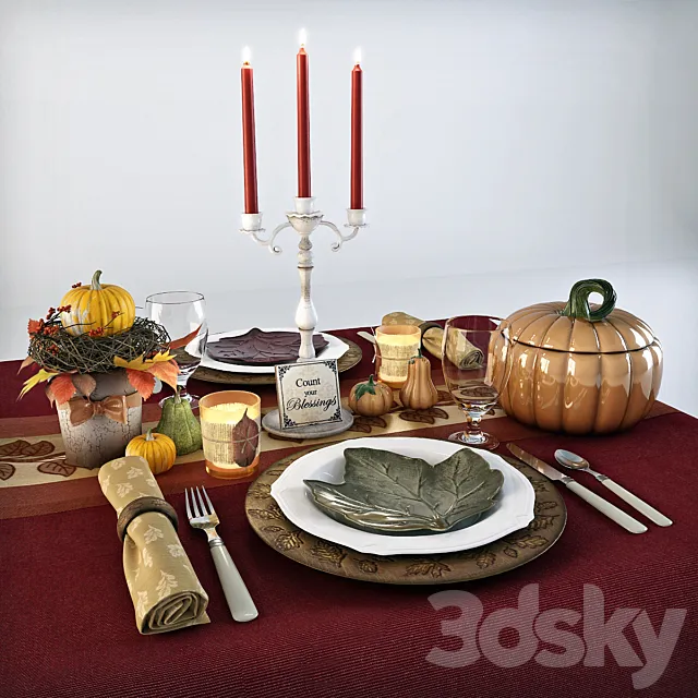 Table 3D Model Table 3D Model