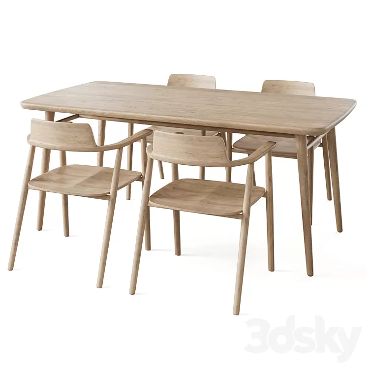Table Aarhus by deep house 3D Model Free Download
