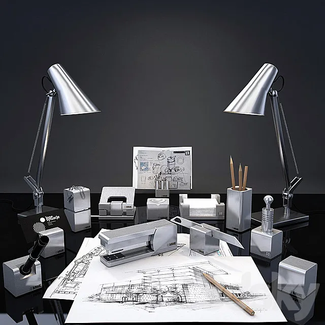 Table accessories 3D Model Table accessories 3D Model