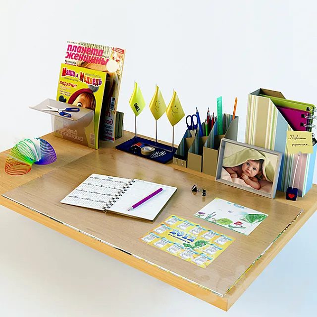 Table accessories 3D Model Table accessories 3D Model