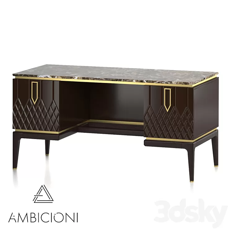 Table Ambicioni Bairo Lettera L 3D Model Table Ambicioni Bairo Lettera L 3D Model