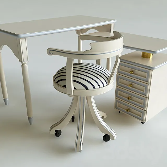 Table and Chair for the child 3D Model Table and Chair for the child 3D Model