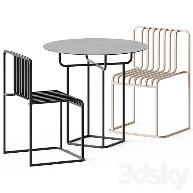 Table and Chair Grill by Diabla _ Outdoor Furniture 3D Model Table and Chair Grill by Diabla _ Outdoor Furniture 3D Model
