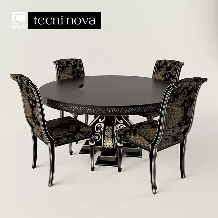 Table and chair TECNI NOVA 3D Model Table and chair TECNI NOVA 3D Model