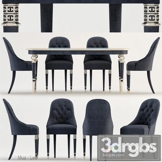 Table and Chair Verona 3D Model Download