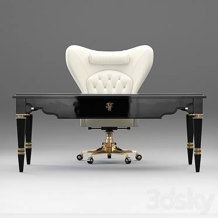 Table and chair Visionnaire – Windsor 3D Model Table and chair Visionnaire – Windsor 3D Model