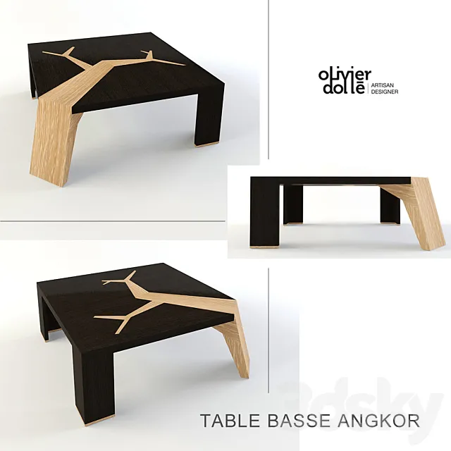TABLE BASSE ANGKOR 3D Model TABLE BASSE ANGKOR 3D Model