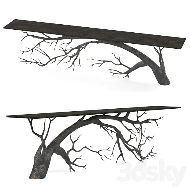 Table-Bended Tree 3DModel Table-Bended Tree 3DModel