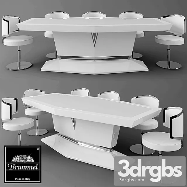 Table brummel 2 3D Model Download