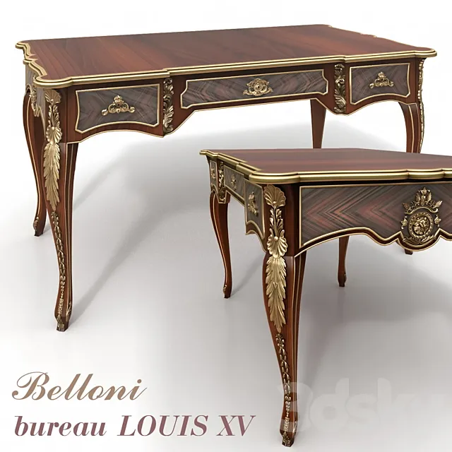 Table BUREAU LOUIS XV 3DModel Table BUREAU LOUIS XV 3DModel