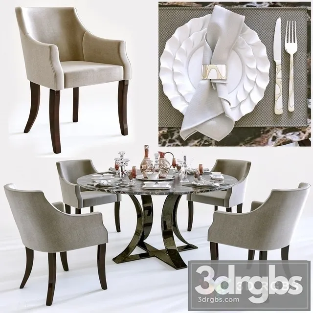 Table Capital Collection Chair SC 3D Model Download