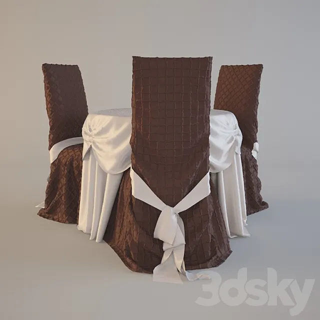 Table + Chair 3D Model Table + Chair 3D Model